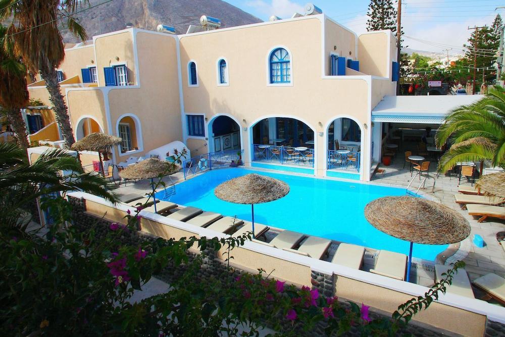 Dioskouri Art Villas Kamari  Bagian luar foto