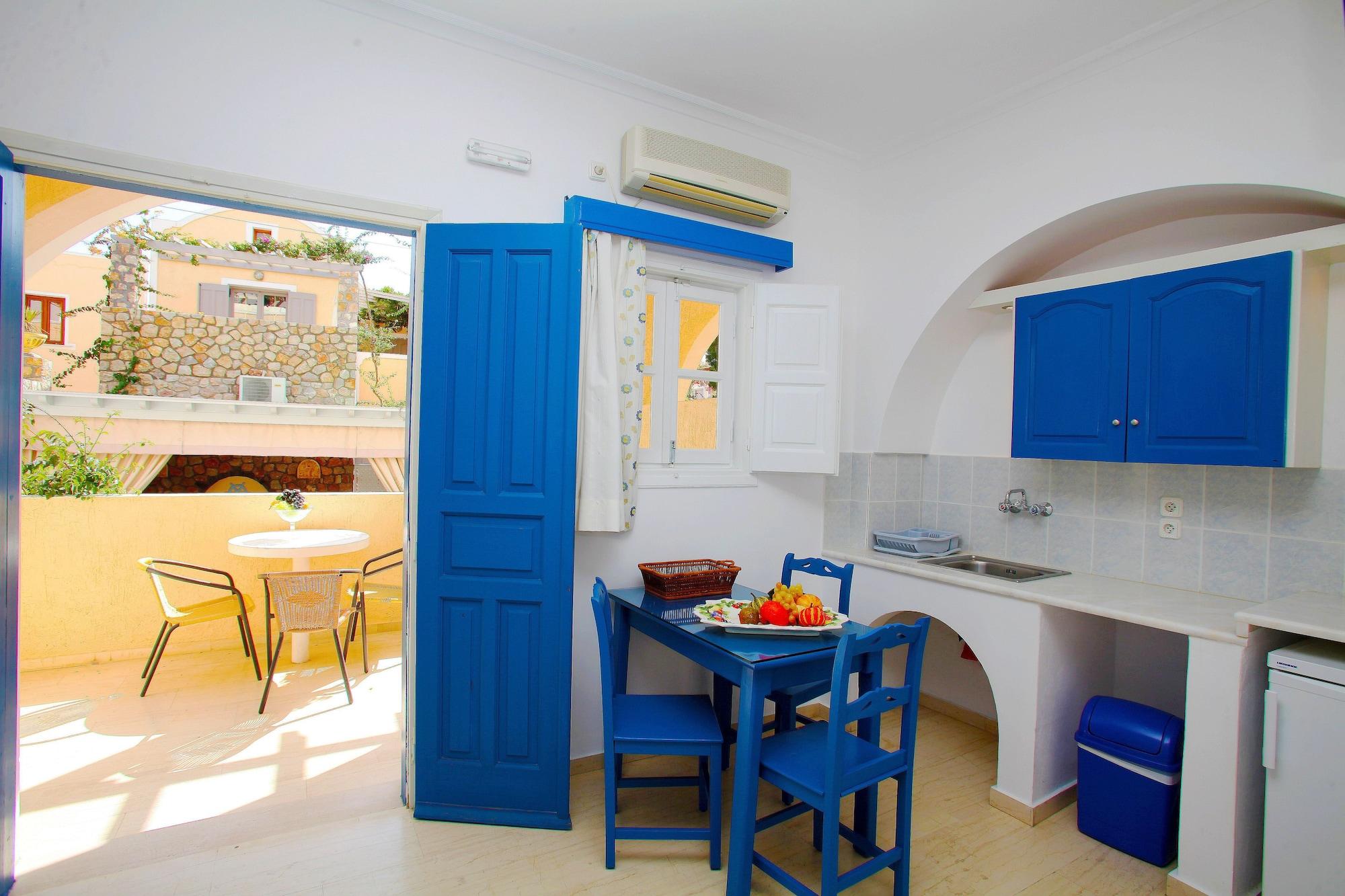 Dioskouri Art Villas Kamari  Bagian luar foto